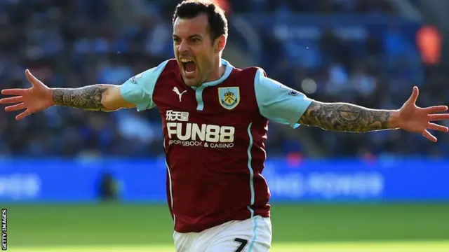 Ross Wallace scores Burnley's late equaliser