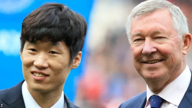 Former Manchester United manager Sir Alex Ferguson and Park Ji-sung