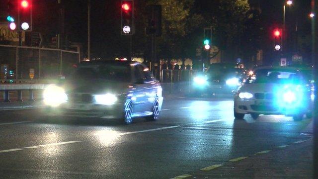 Cars racing in Enfield