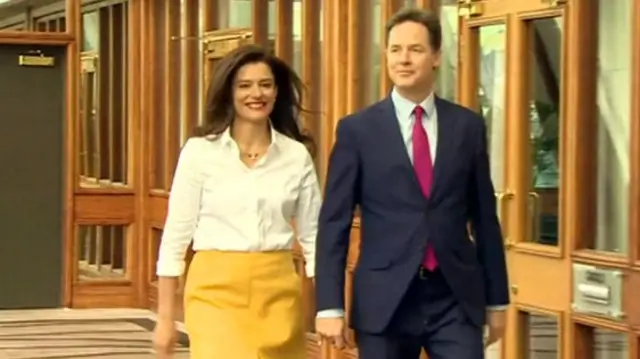 Nick Clegg and Miriam Gonzalez