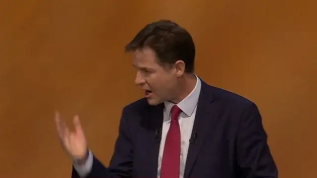 Nick Clegg says the Tories would have to cut education 'right to the bone'