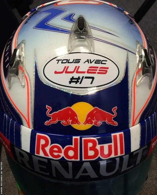 Daniel Ricciardo's helmet