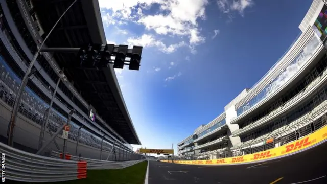 The paddock at the Sochi Autodrom