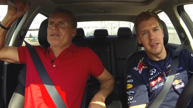 David Coulthard and Sebastian Vettel take to the new Sochi F1 track