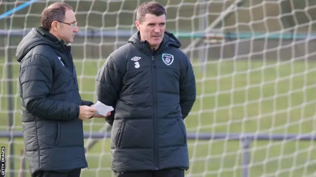 Martin O'Neill and Roy Keane