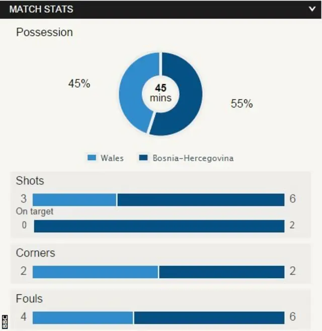 Wales 0-0 Bosnia-Hercegovina