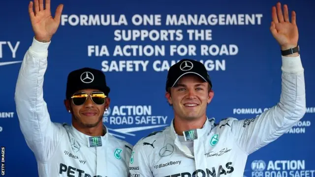 Lewis Hamilton and Nico Rosberg