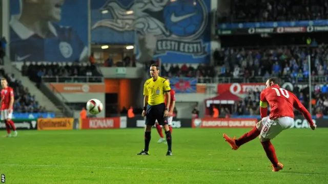 Wayne Rooney gives England the lead