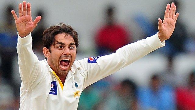 Pakistan bowler Saeed Ajmal