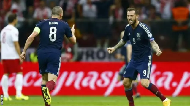 Scotland players celebrate