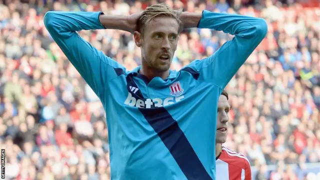 Stoke striker Peter Crouch