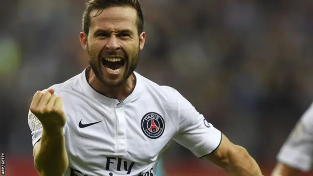 PSG midfielider Yohan Cabaye