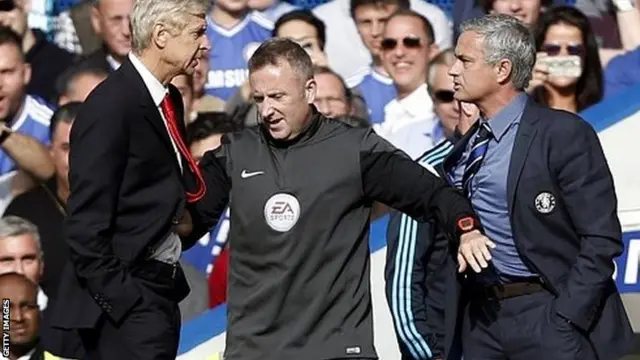 Arsene Wenger (left) and Jose Mourinho