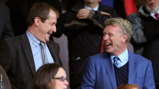 Alistair Campbell and David Moyes