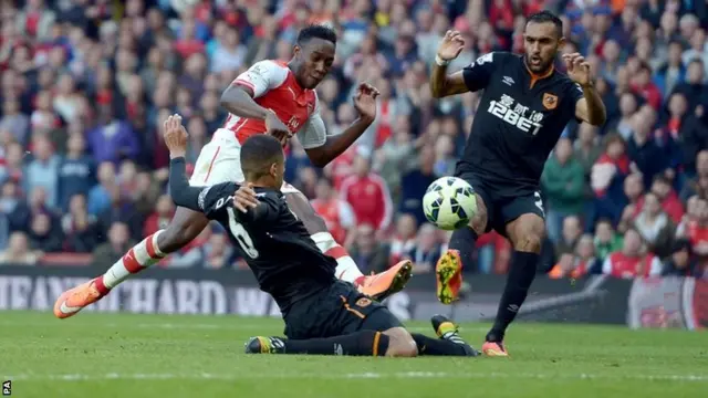 Danny Welbeck scores