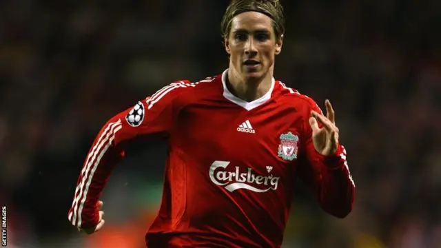 Fernando Torres when he was at Liverpool