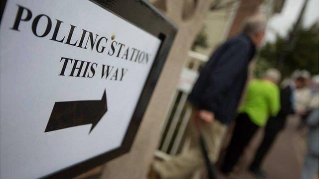 Jersey election 2014: Polling station sign