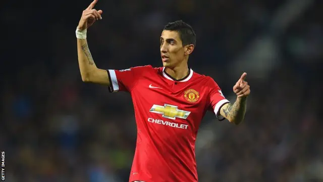 Angel di Maria reacts during the game against West Brom