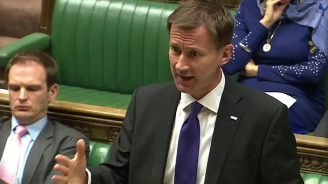 Health Secretary Jeremy Hunt