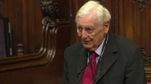 Liberal Democrat peer Lord Avebury