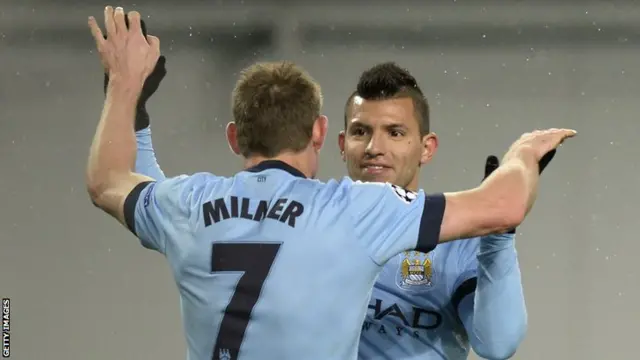 James Milner and Sergio Aguero