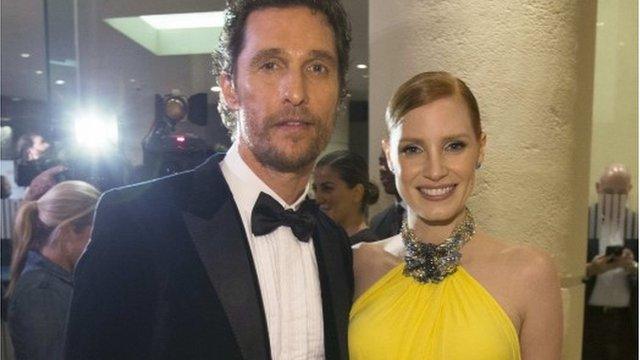 Matthew McCaonaughey and Jessica Chastain