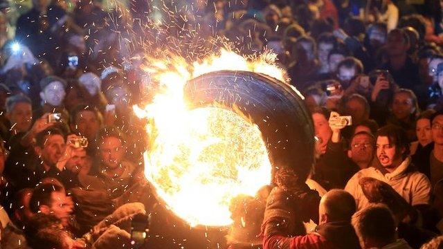 Flaming Tar Barrels, Ottery St Mary, Devon