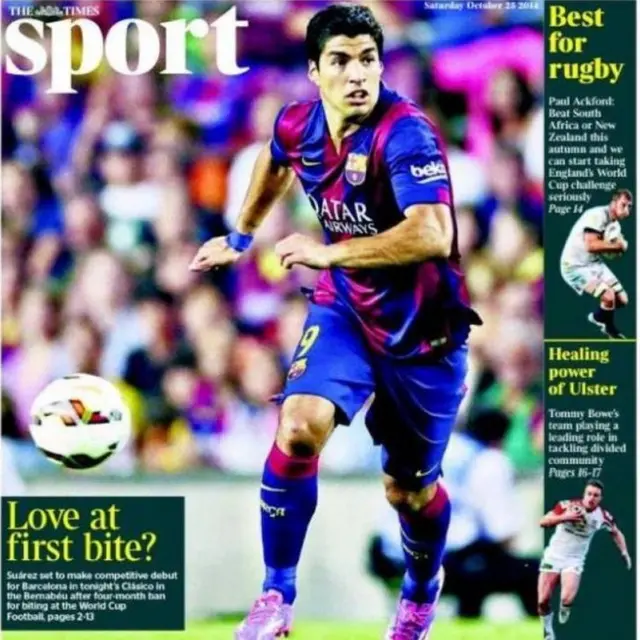 The Times sport section