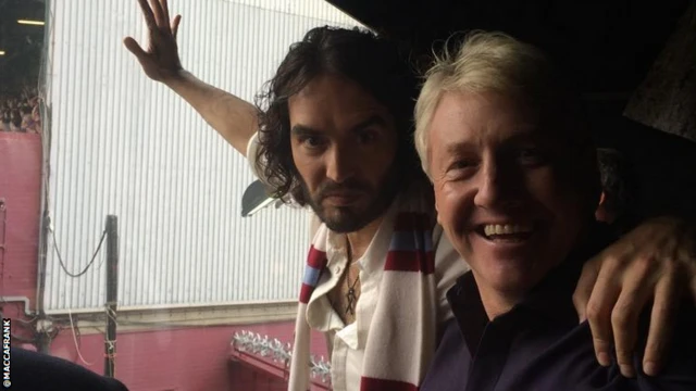 Frank McAvennie with Russell Brand