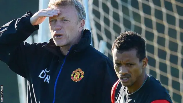 David Moyes and Nani