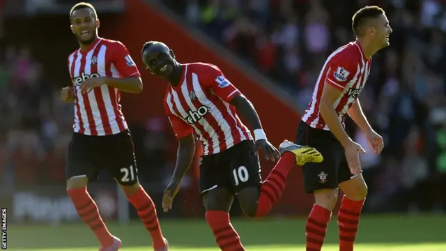 Southampton players celebrate