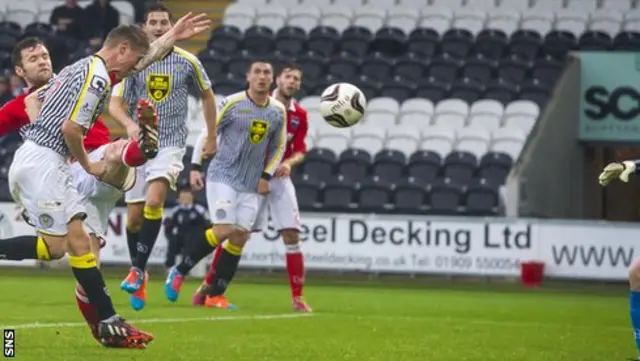 Adam Drury scores for St Mirren