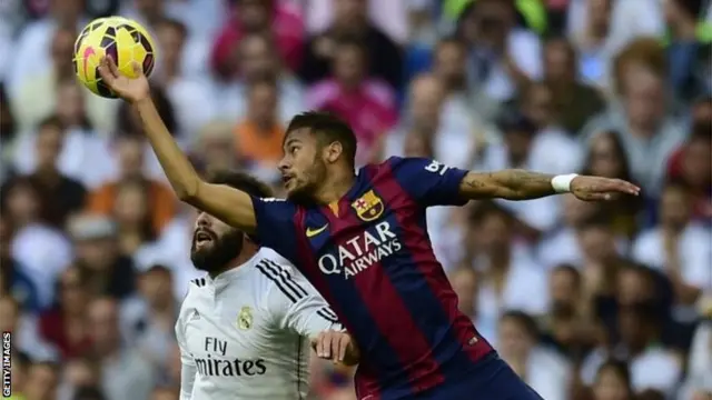 Dani Carvajal and Neymar