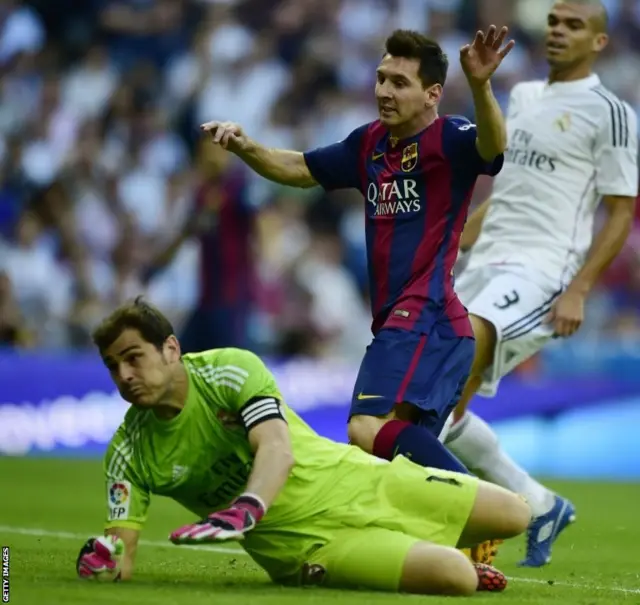 Lionel Messi and Iker Casilllas