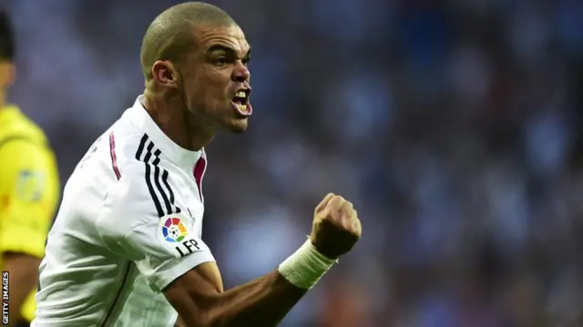 Pepe celebrates