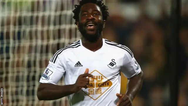 Wilfried Bony celebrates