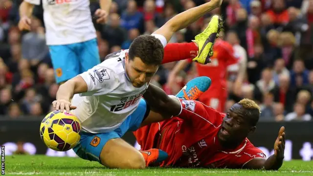 Mario Balotelli and Alex Bruce