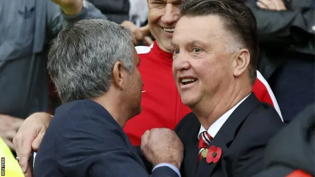 Jose Mourinho and Louis van Gaal