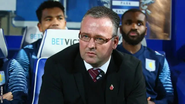 Aston Villa manager Paul Lambert