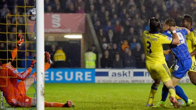 Andrew Mangan scores for Shrewsbury