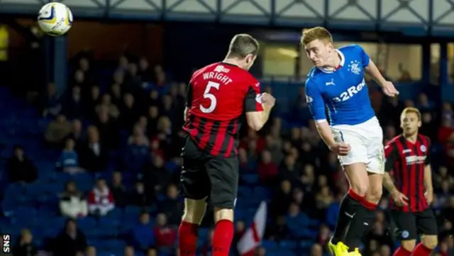 Lewis Macleod scores for Rangers