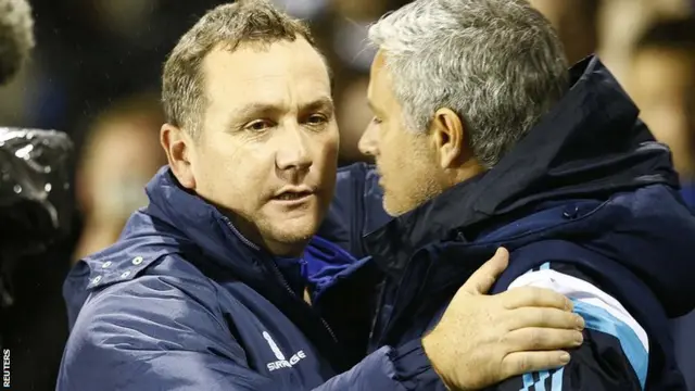 Micky Mellon and Jose Mourinho