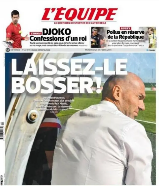 L'Equipe front page