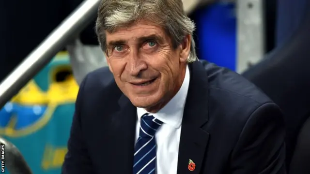 Manchester City manager Manuel Pellegrini