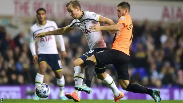 Harry Kane and Brighton's Jake Forster-Caskey