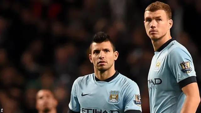 Sergio Aguero and Edin Dzeko