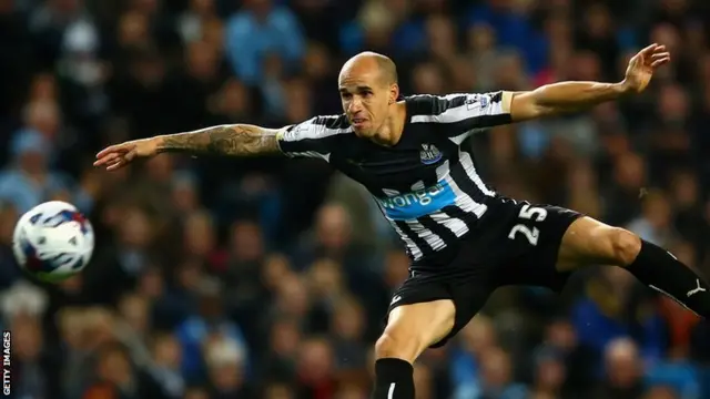 Newcastle United striker Gabriel Obertan