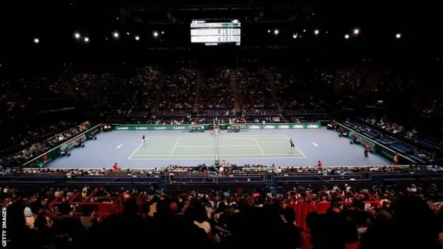 A general view of the court in Paris