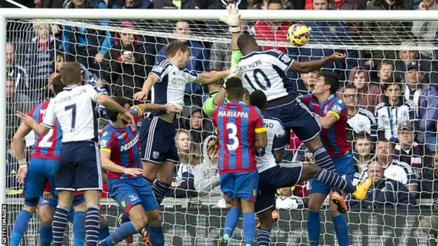 Anichebe scores for West Brom in the 2-2 draw with Crystal Palace