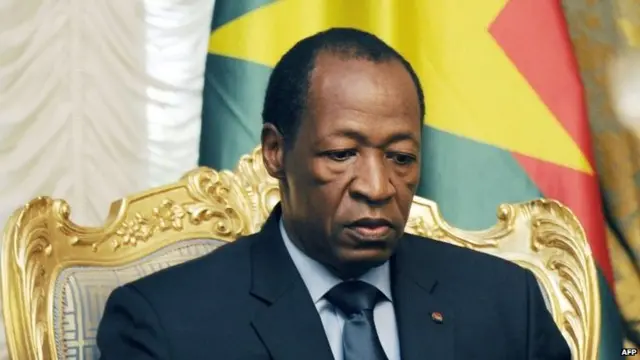 File photo: Burkina Faso's President Blaise Compaore, 26 July 2014